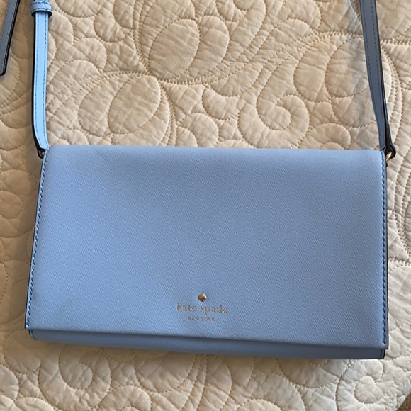 kate spade Handbags - Kate Spade Light Blue Crossbody Bag